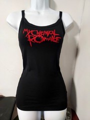 My chemical romance tank top red glitter my chemical romance shirt Mcr Crop Top