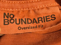 No Boundaries MEN’S SIZE 2XL Oversized Boxy Tee in Red Dahlia Cotton Shirt, NWOT