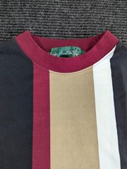 Vintage Knights of Round Table Shirt Mens Medium Multicolor Striped Long Sleeve