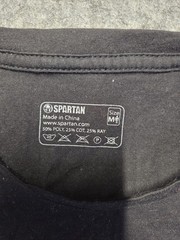 Spartan Men’s T Shirt Black Size Medium Graphic Print Sprint Finishers Comfort