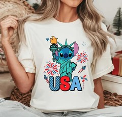 Stitch USA Shirt, Stitch 4th Of July Shirt