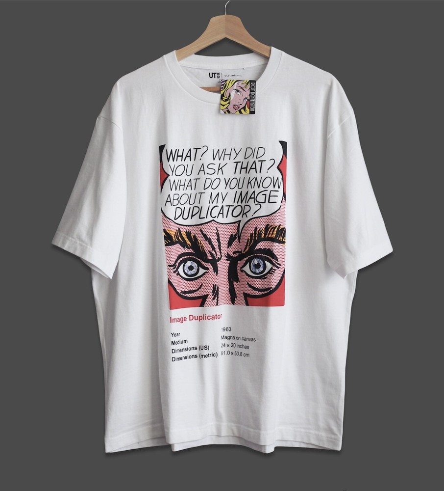 Roy Lichtenstein x Uniqlo Graphic Art Men’s Oversized Image Duplicator T shirt L