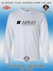 K-ARRAY Audio Logo Men’s Long Sleeve T-Shirt American Size T-Shirt