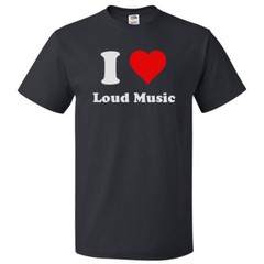 I Love Loud Music T shirt I Heart Loud Music Tee
