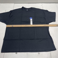 Gildan Shirt Mens 3XL Black Heavy Cotton Crewneck Tee 3 Pack Lot G5000