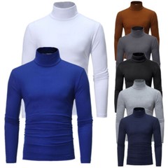 Men Blouse Casual Shirts Sweaters Shirt Compression Pullover Strechy Tops Warm