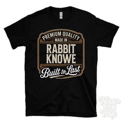 MADE IN RABBIT KNOWE PREMIUM QUALITY BUILT TO LAST T-SHIRT rothbury england