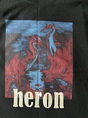 Heron Preston Black Graphic Heron Logo Crewneck Short Sleeve T-Shirt Mens M