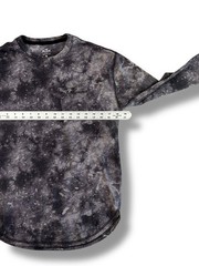 HOLLISTER Shirt Mens Size Small Gray Tie Dye Must-Have Collection 100% Cotton