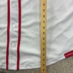 The Marathon Clothing Crenshaw Baseball Jersey Mens 2XL White Red Nipsey Hussle