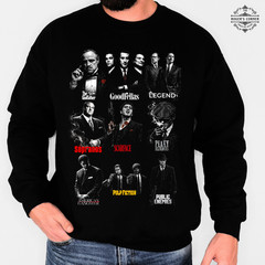 Gangster Legends mix Tee | Mafia characters inspired | Classic movie 80s 90s fan