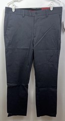 NWT Alfani Men’s 32 X 29 Gray Stretch Slim Fit Flat Front Dress Pants $60
