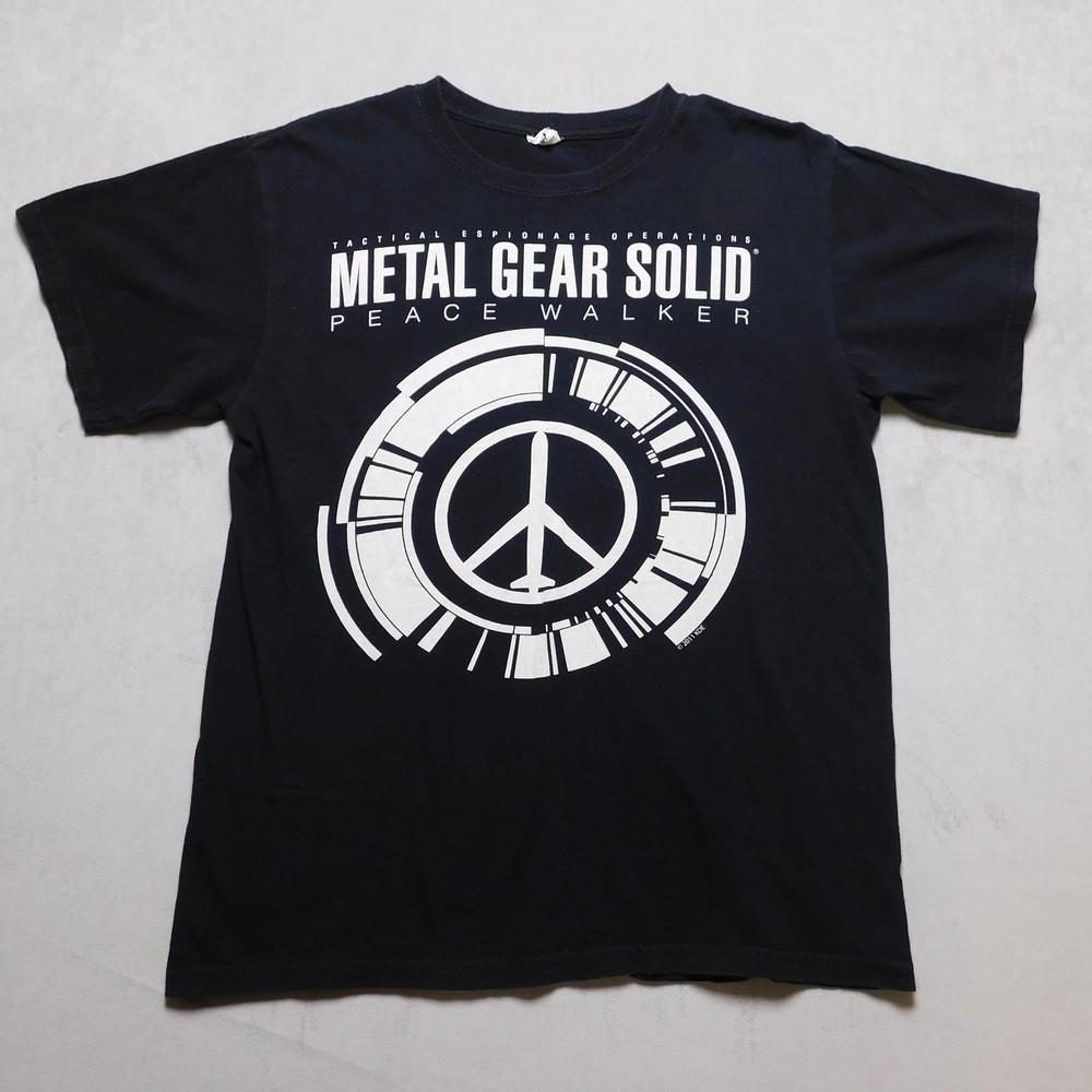 Metal Gear Solid Peace Walker Shirt Mens Medium Black Graphic Video Game Tee