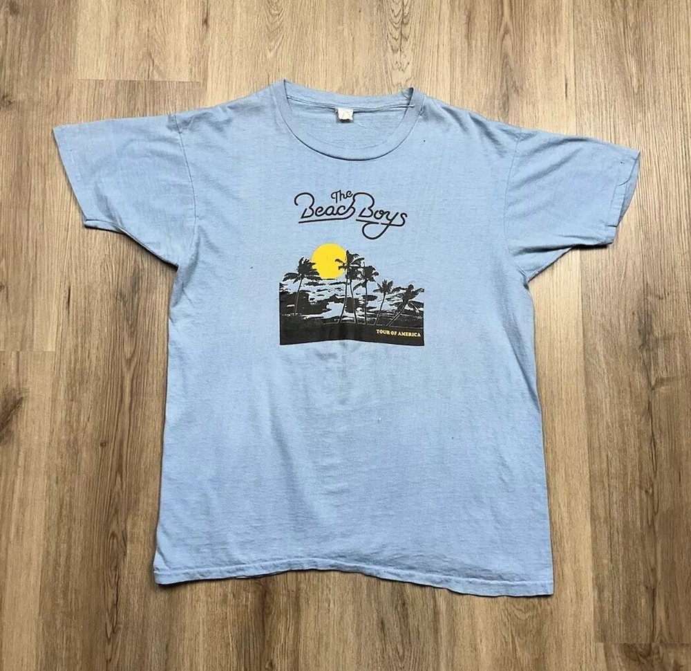 Vintage The Beach Boys 1970’s Tour Concert Unisex S-235XL Shirt 8D220