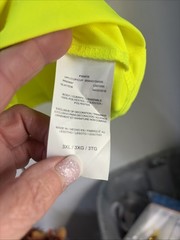 Dickies Men’s Long Sleeve Pocket Tee Cool & Dry Size 3XL Florescent Yellow NWT