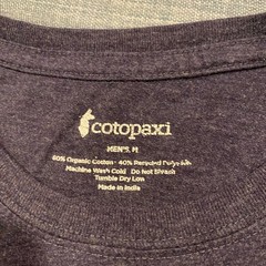 Cotopaxi Mens Do Good Graphic T-Shirt Purple Organic Cotton Blend Medium