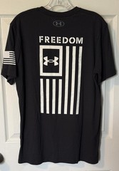 3 NEW Under Armour Men’s Shirts Logo Graphic Freedom Military Flag M Shirt NWT