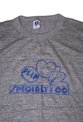 80s DEADSTOCK Vintage Tri-Blend Rayon Russell Athletic T-Shirt USA Medium FLIP