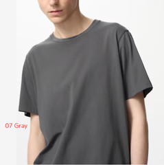 UNIQLO Premium 100% SUPIMA Cotton Crew Neck Short-Sleeve T-Shirt Men XS~4XL New