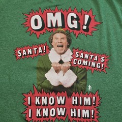 Elf Buddy The Elf Shirt Mens Large Green OMG Santa Christmas Movie Graphic Tee