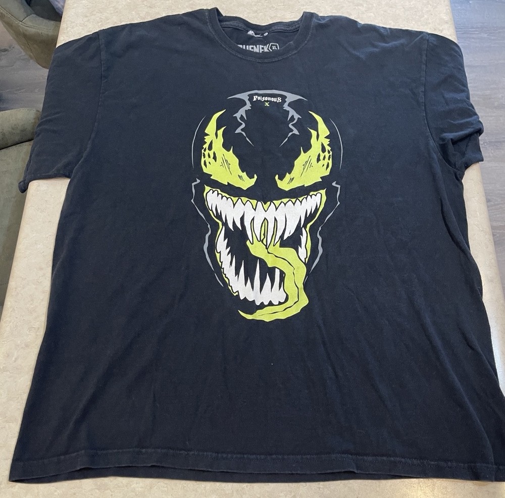 Original Rufnek Poisonous X Venom T-Shirt Size XL Grunge Hipster Y2K