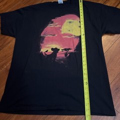 Disney The Lion King Simba Mufasa Sunset Art T-shirt Fruit of the Loom Shirt XL