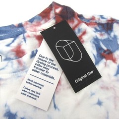 Original Use Mens Size M Crewneck Long Sleeve T-Shirt Tie Dye Red Ribbon