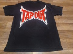 Vintage Y2K Tapout Double-Sided Huge Back Graphic MMA Training T-Shirt Large