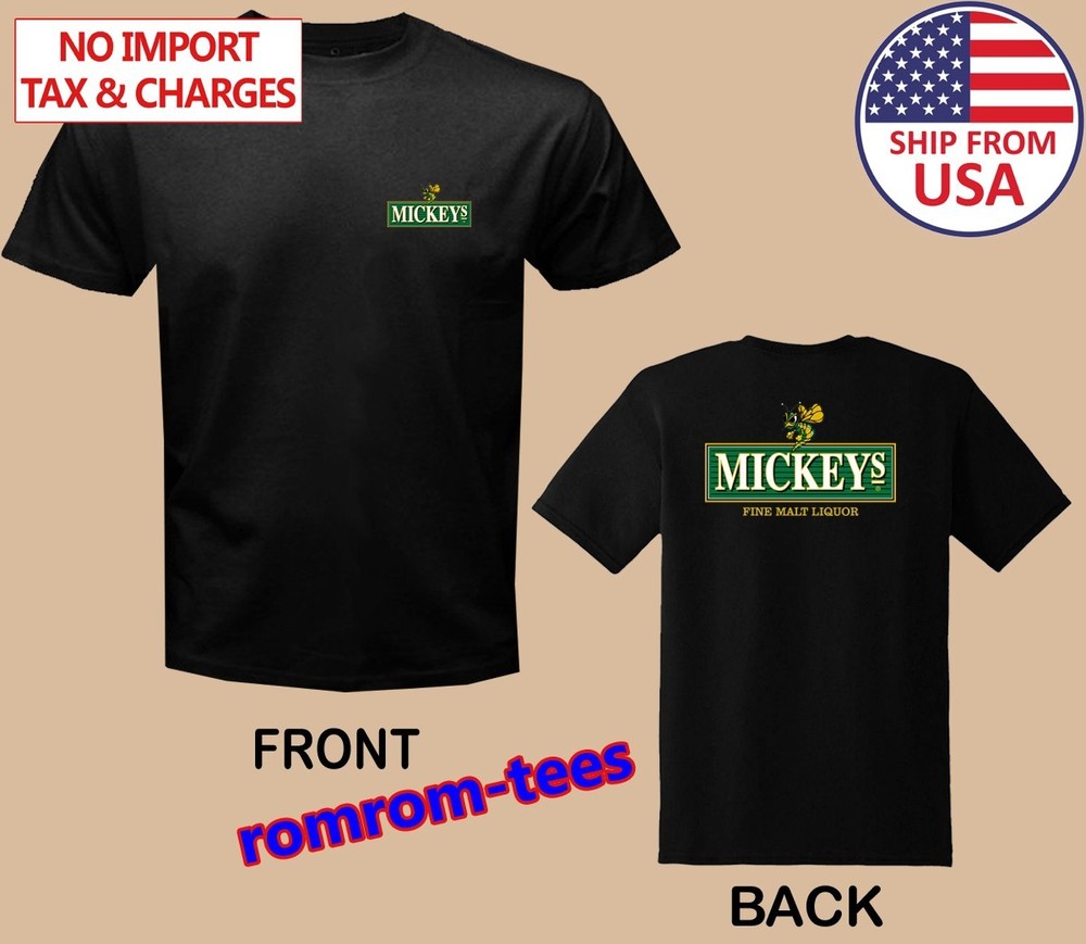 Mickeys Fine Malt Liquor Black Size S-5XL