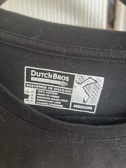 Dutch Bros Exclusive “D14D” END ALS T-Shirt Black Cotton Charity Event