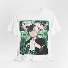 Windbreaker Anime Character Tee | Manga Boy Graphic Shirt