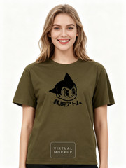 UNISEX MEN WOMENS TEE TSHIRT ASTRO BOY CLASSIC RETRO CARTOON FACE 80’S FAVORITE