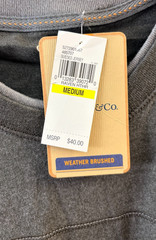 G.H. Bass & Co. Men’s Piece Heathered T Shirt Raven Heather Size Medium 👍