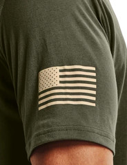 Under Armour 1370810 UA Mens Freedom Flag Marine OD Green/Desert Sand Shirt XXL