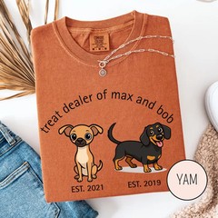 Personalized Dog Dad Comfort Tee Shirt Custom Pet