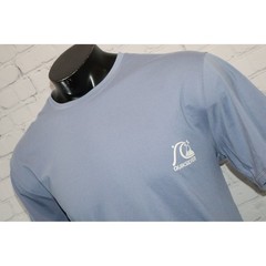 Quiksilver Sun Shirt Mens XL Blue Moisture Wicking Surf Tee Nylon Spandex Swim