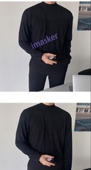 Winter Half-high Collar T Shirt for Men Fashion Long Sleeve T Shirts Men