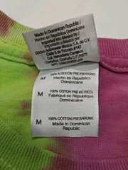 New Tie Dye Men’s T-Shirt Medium Pink Yellow Multicolor Summer Swirl Spiral