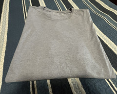 Lot of 2 XXL T-Shirts (1 Eddie Bauer-Solid Gray & 1 Graphic Adidas-Black)