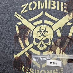 Fruit of the Loom Men’s Large Black Zombie Response Team T-Shirt