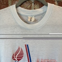 1984 USA Olympics Paper Thin Tee Light Blue 20”PTP/27”