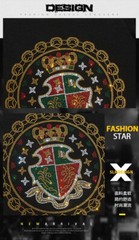 New Fashion Crown Rhinestones Summer Short Sleeve Luxury Men Streetwear T-Shirt