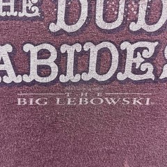 Vintage The Big Lebowski Shirt Mens XL Faded Plum Official Movie The Dude Abides