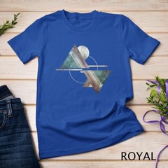 Geometric Mountains T-Shirt- Abstract Mountain Camping Tee Unisex T-shirt
