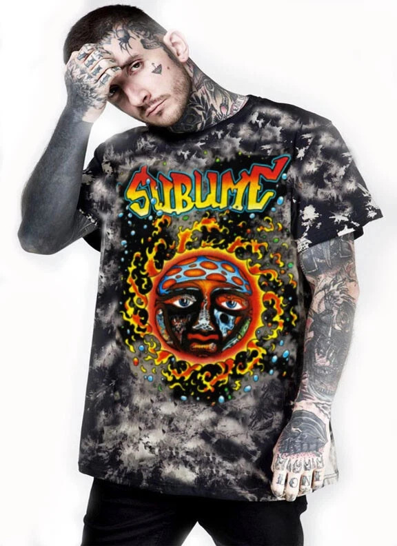 SUBLIME ROCK BAND LONG BEACH CA T SHIRTS MEN’S SIZES TIE DYE