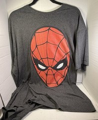 Marvel Comics Retro Spider Man Large Face Print Men’s Tshirt Xxl Avengers