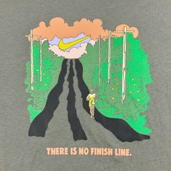 Nike “There Is No Finish Line” T-Shirt Lt Green Running Men’s XXL NWT Brand New