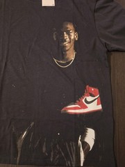 Air Jordan Michael Jordan Graphic Print Tee Black Size Large Relaxed