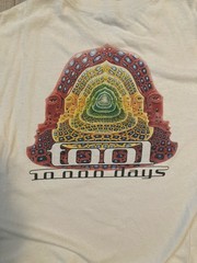 Tool 10000 Days Concert T Shirt Size XL Cream Color Fair Condition See Photos