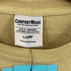 ComfortWash Telluride Graphic Tee Large Sand Beige 100% Cotton Elk Print Casual